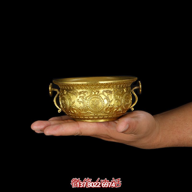 黃銅浮雕招財(cái)祭品
