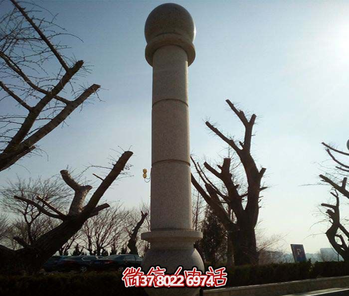 絢麗多彩的大理石雕塑石柱，打造優(yōu)雅秀美的廣場(chǎng)景觀