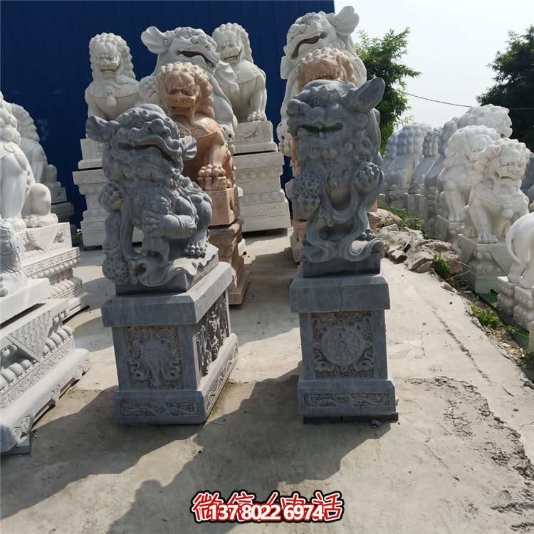 精美獅子大理石石雕，為庭院、公司、門口添彩
