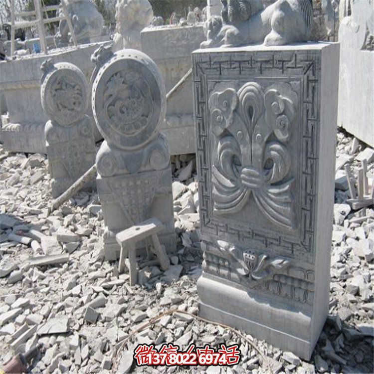 美麗的大理石抱鼓石雕塑，為你的園林景觀增添無限魅力