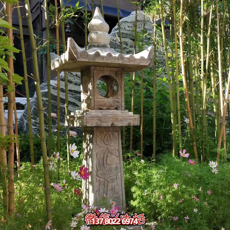 華麗的青石燈籠，點綴你的園林