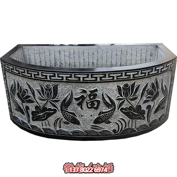 藝術精美的石雕擺件，點綴美麗庭院