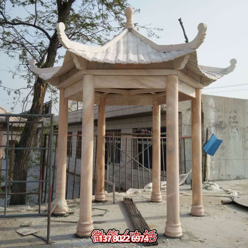 大理石休閑涼亭,美化庭院陽臺 大理石休閑涼亭,美化庭院陽臺