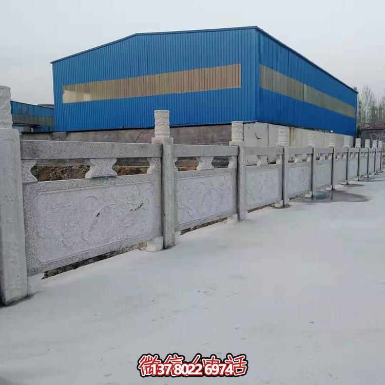 大理石護(hù)欄雕塑，為您的戶外河道增添美觀