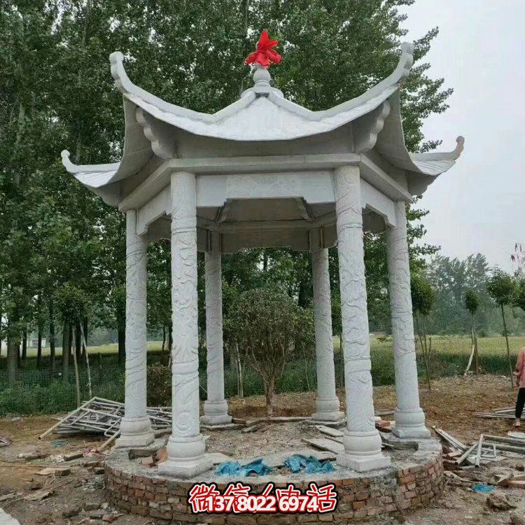 單層石涼亭，讓您擁有完美休閑空間