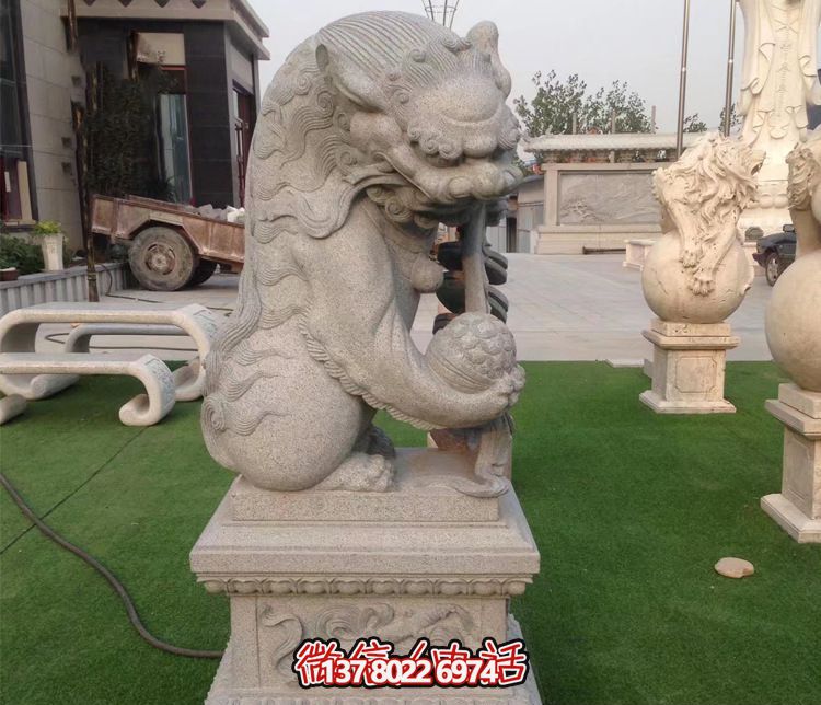 公園里創(chuàng)意獨角獸石雕塑 公園里創(chuàng)意獨角獸石雕塑