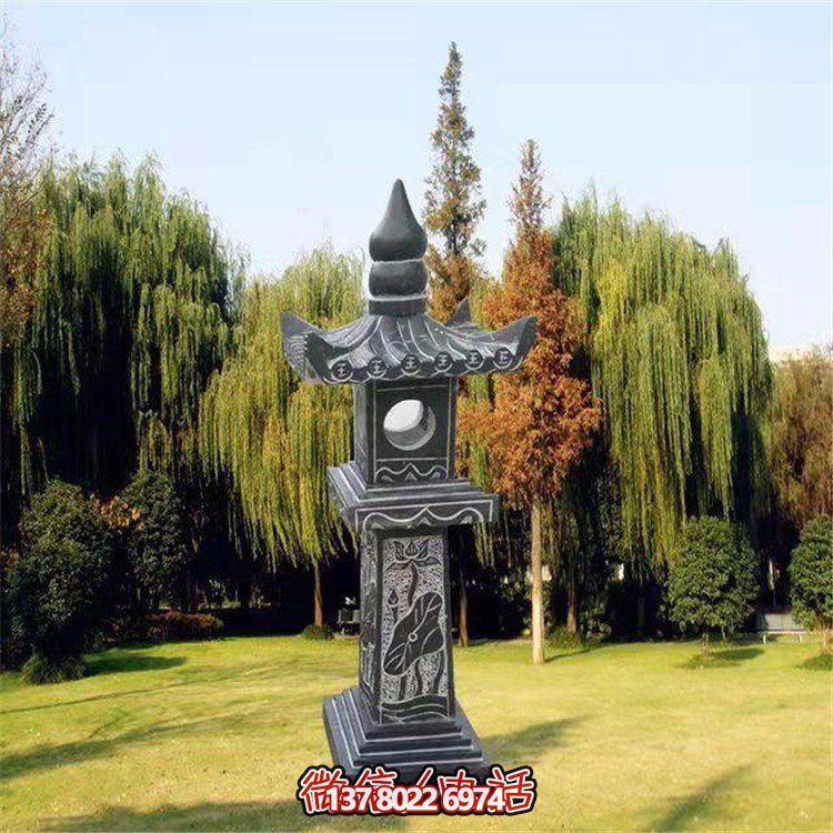 精美青石石雕石燈景觀擺件，裝點你的戶外庭院
