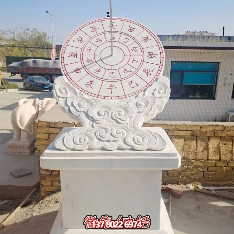 古典石雕計(jì)時器擺件，傳承校園文化