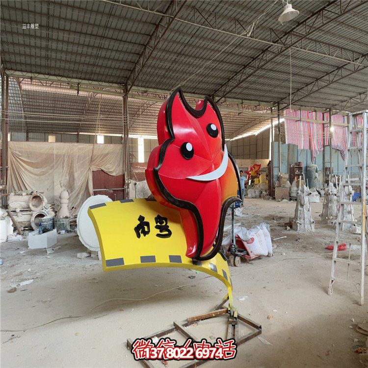 商場(chǎng)戶(hù)外公園玻璃鋼彩繪卡通人物景觀雕塑