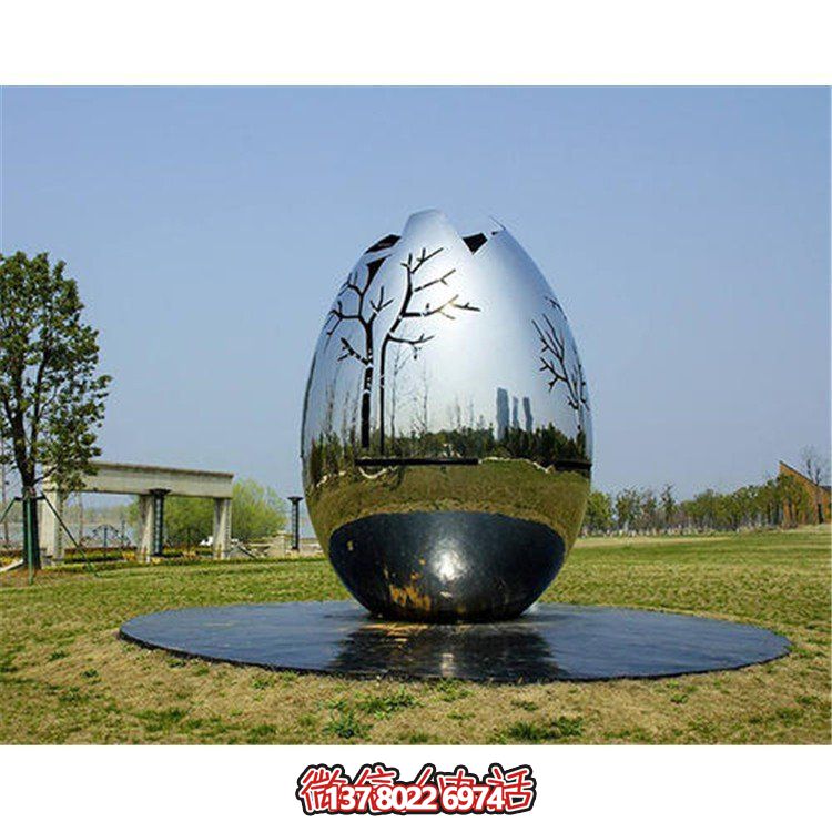 不銹鋼景觀鏡面戶(hù)外草坪擺件