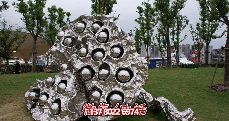 不銹鋼鏡面抽象蓮蓬雕塑 不銹鋼鏡面抽象蓮蓬雕塑
