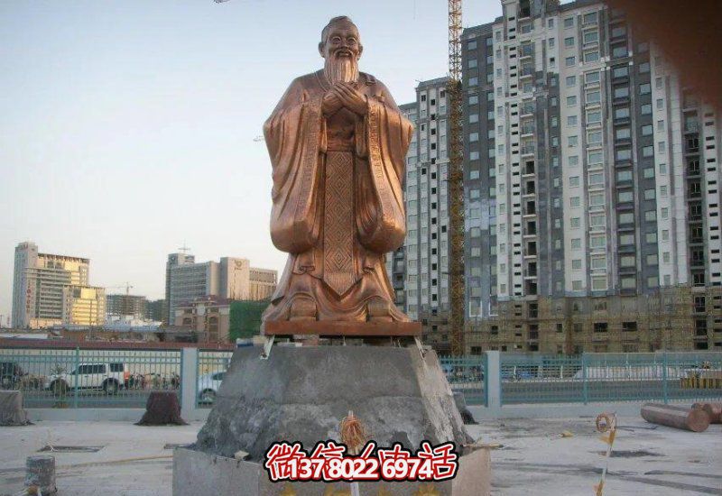 校園萬世師表孔子鑄造黃銅雕塑 校園萬世師表孔子鑄造黃銅雕塑