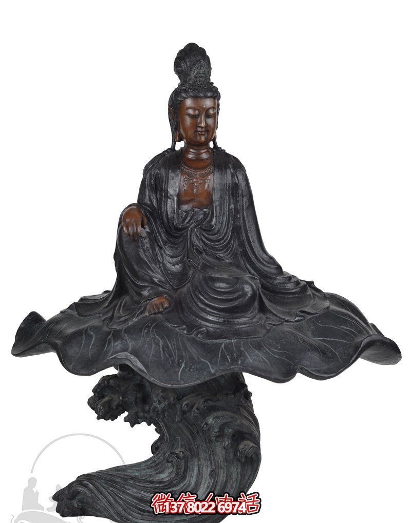 景區坐式自在銅雕觀音雕塑 景區坐式自在銅雕觀音雕塑
