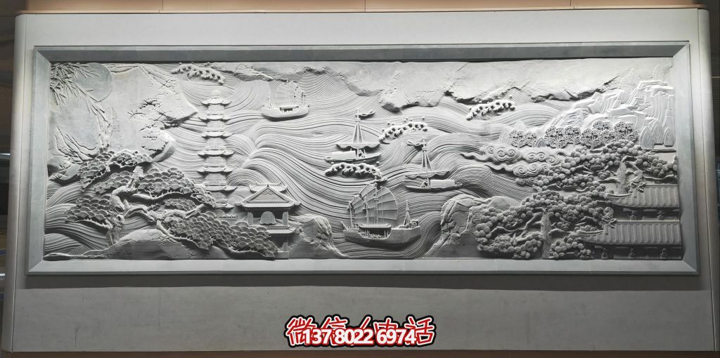 古韻山海景，帆影塔光共逸興